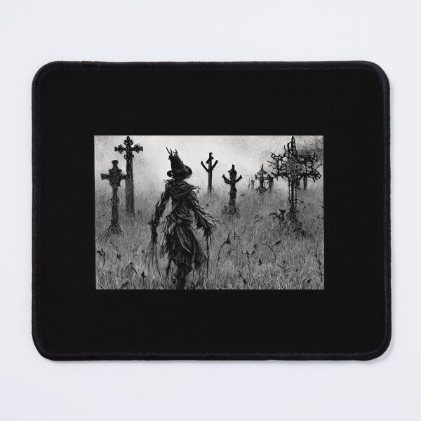 Item preview, Dark gothic scarecrow smugger walking through a creepy graveyard near the Romney Marches,in Dymchurch kent designed and sold by StedeBonnet.