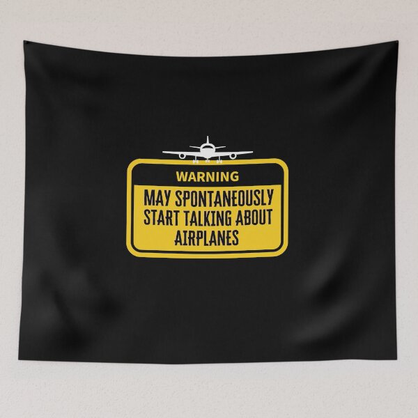 Item preview, Warning May Spontaneously Start Talking About Airplanes designed and sold by Pixelart ⭐️⭐️⭐️⭐️⭐️(2k+).
