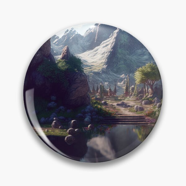 Item preview, Fantasy landscape puzzles designed and sold by AreteSticker.