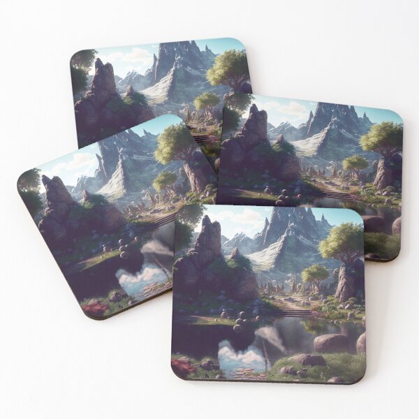 Item preview, Fantasy landscape puzzles designed and sold by AreteSticker.