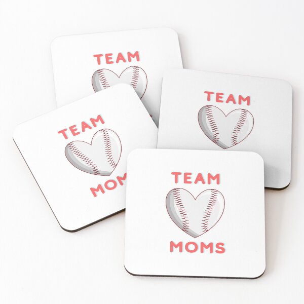Item preview, Team Moms -  Baseball Heart Design For Cheering Baseball Moms designed and sold by Designs-360-.