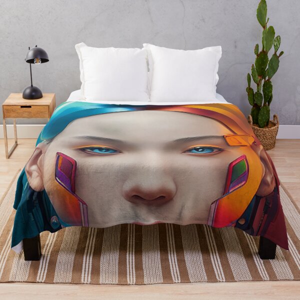 Item preview, COLORFUL FUTURE WOMAN WITH BLUE EYES designed and sold by chatzous.