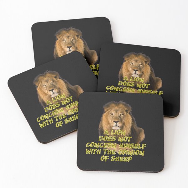 Item preview, A lion does not concern himself with the opinion of sheep designed and sold by M--Y.