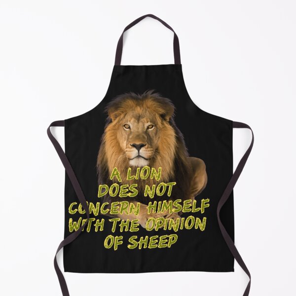 Item preview, A lion does not concern himself with the opinion of sheep designed and sold by M--Y.