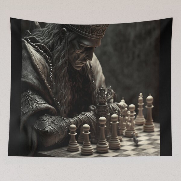 Item preview, Chess - The King thinking designed and sold by AB9-Designs.