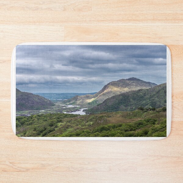 Item preview, Clouds and green mountains with lakes, amazing nature of Ireland in Killarney National Park, Ring of Kerry, near the town of Killarney, County Kerry designed and sold by AlbertMi.