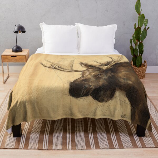 Item preview, Spirit Animal Moose wood background - King, Pride & Grace designed and sold by Lydia Jansen.