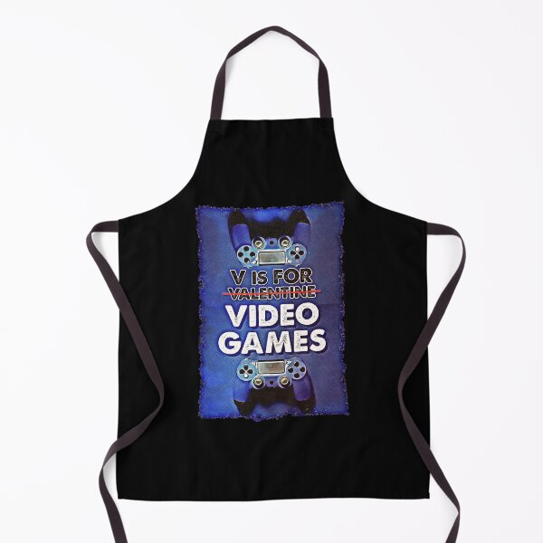 Item preview, V Is For Video Games Funny Valentines Day Gamer designed and sold by csoDesign.