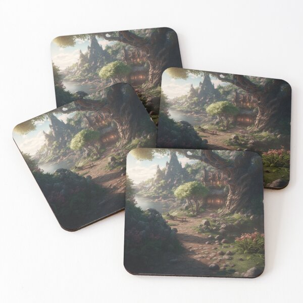 Artikelvorschau, Puzzles mit Fantasielandschaften entworfen und verkauft von AreteSticker.