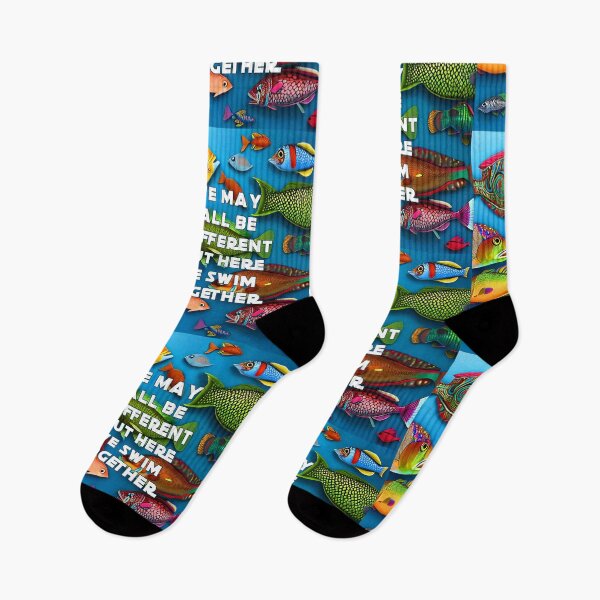 Item preview, WE MY ALL BE DIFFERENT BUT HERE WE SWIM TOGETHER designed and sold by La Loca.