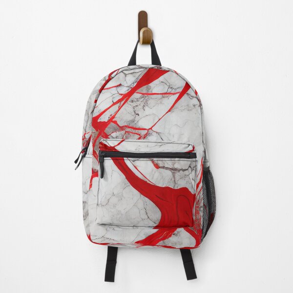 Item preview, White red marble texture designed and sold by AppleElf.