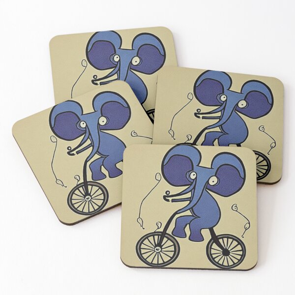 Artikelvorschau, Ein Elefant auf einem Fahrrad im Stil von Miro entworfen und verkauft von mittie101.