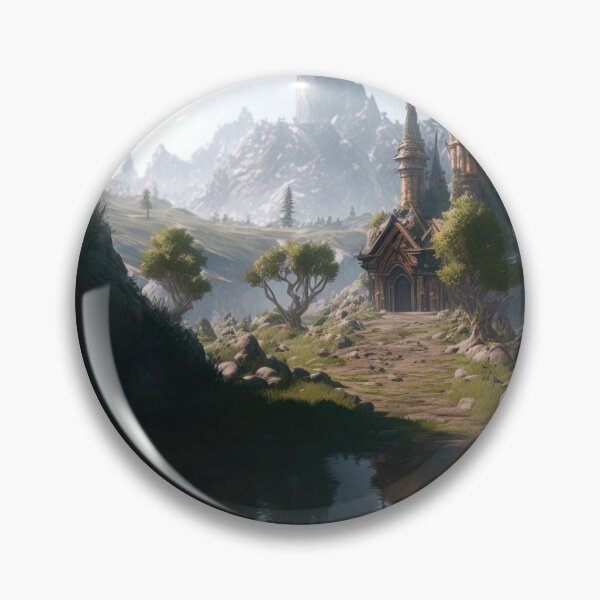 Item preview, Fantasy landscape puzzles designed and sold by AreteSticker.