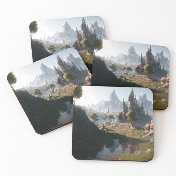 Item preview, Fantasy landscape puzzles designed and sold by AreteSticker.