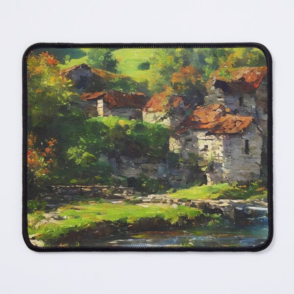 Item preview, Beautiful summer landscape with an old watermill designed and sold by LaszloToth.