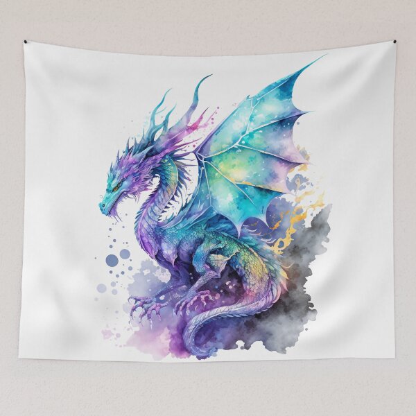 Item preview, Fantasy Dragon in Watercolor #2 designed and sold by toxicdz.