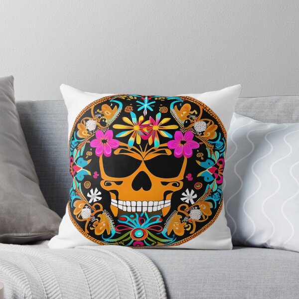 Item preview, Ornate Skull Florar Pink designed and sold by PosterManiaRo.