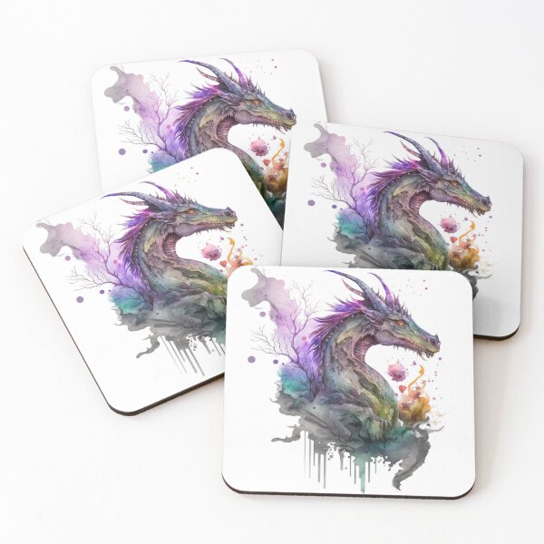 Item preview, Fantasy Dragon in Watercolor #3 designed and sold by toxicdz.