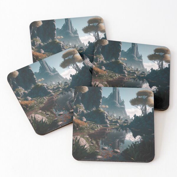 Artikelvorschau, Puzzles mit Fantasielandschaften entworfen und verkauft von AreteSticker.
