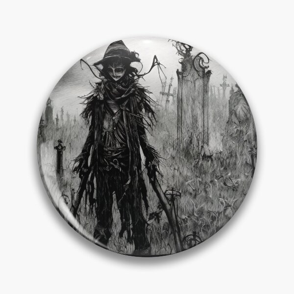 Item preview, The creepy scarecrow of Romney Marsh, stalking the graveyard in wait designed and sold by StedeBonnet.
