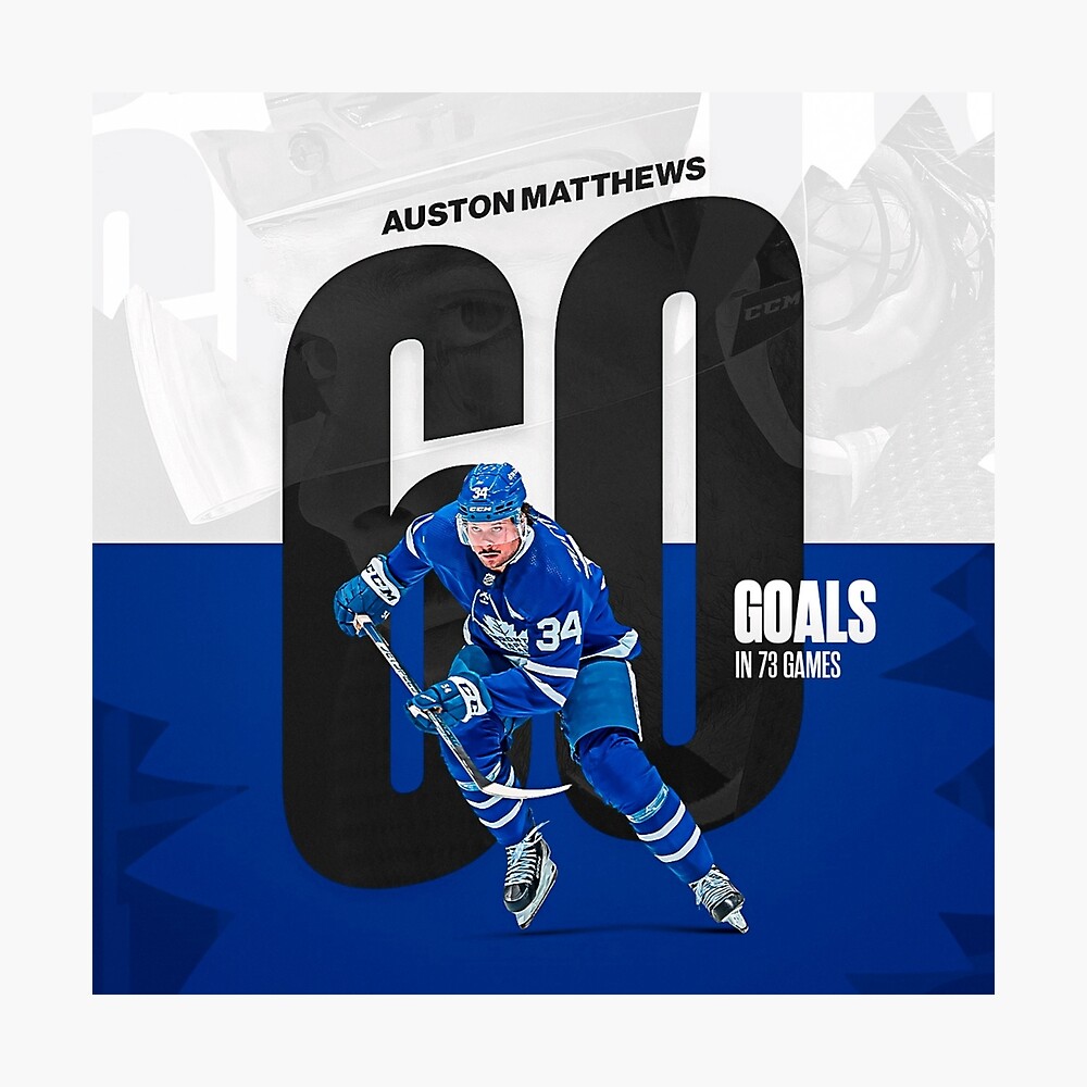 Auston Matthews Jersey  Sticker for Sale by Saint-Designs77