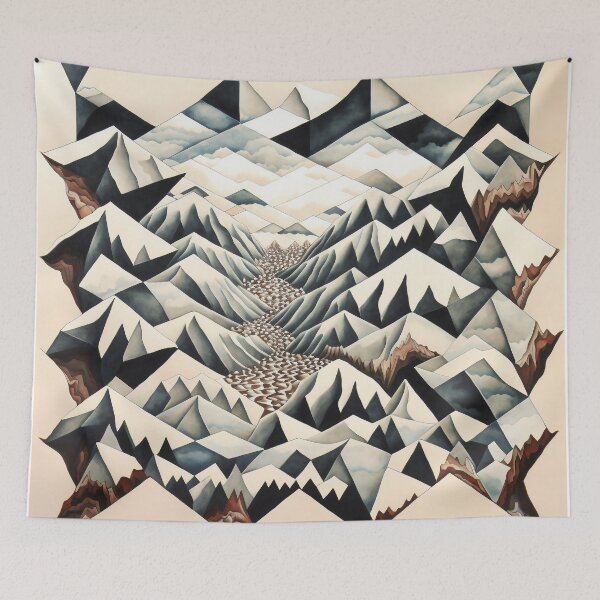 Item preview, Tessellating Mountain Pattern designed and sold by DougalWear.