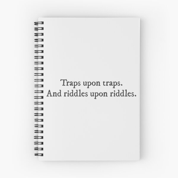 Item preview, Traps upon traps and riddles upon riddles The Inheritance Games quote designed and sold by percqbeths.