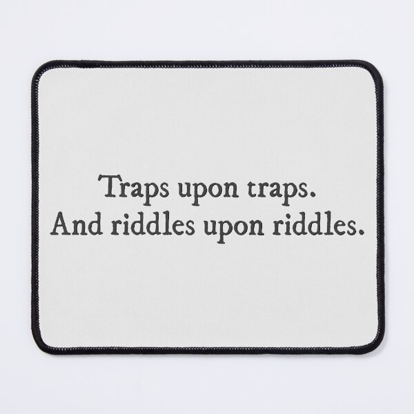 Item preview, Traps upon traps and riddles upon riddles The Inheritance Games quote designed and sold by percqbeths.