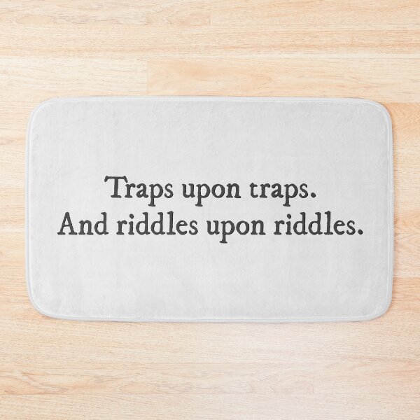 Item preview, Traps upon traps and riddles upon riddles The Inheritance Games quote designed and sold by percqbeths.