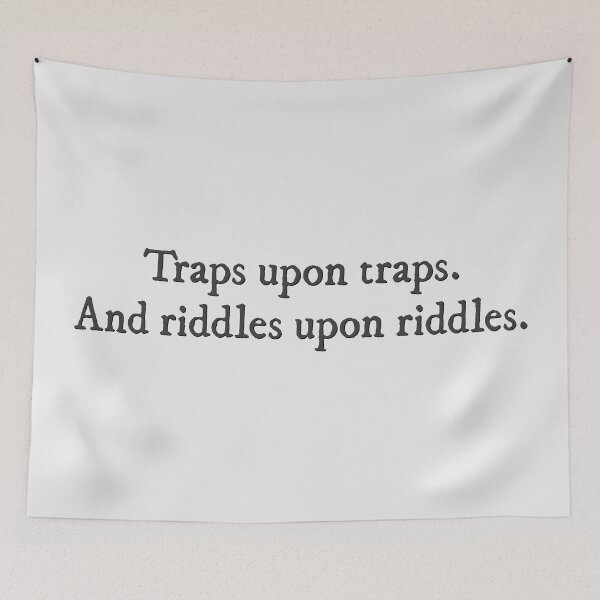 Item preview, Traps upon traps and riddles upon riddles The Inheritance Games quote designed and sold by percqbeths.