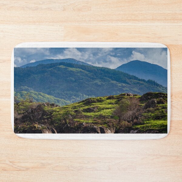Item preview, Clouds and green mountains with lakes, amazing nature of Ireland in Killarney National Park, Ring of Kerry, near the town of Killarney, County Kerry designed and sold by AlbertMi.