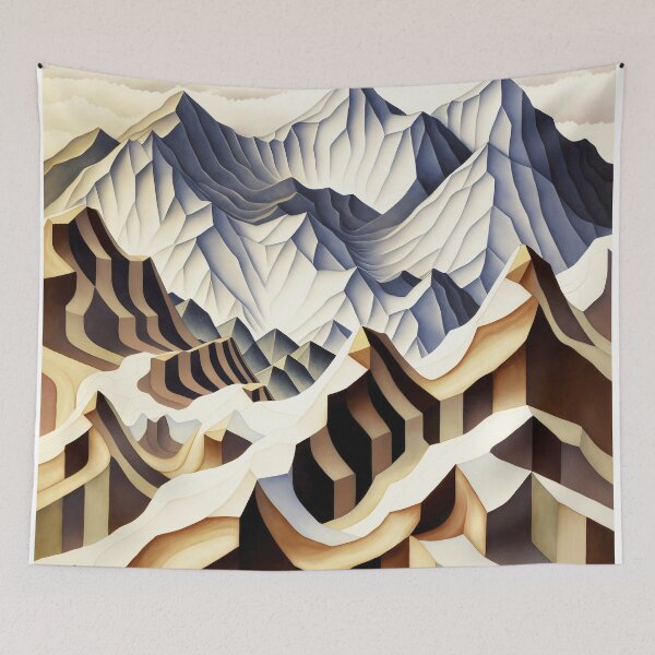Item preview, Tessellating Mountain Pattern designed and sold by DougalWear.