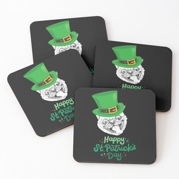 Item preview, St Patricks Day Pug. St Patricks Day Dog designed and sold by Doggymadness.