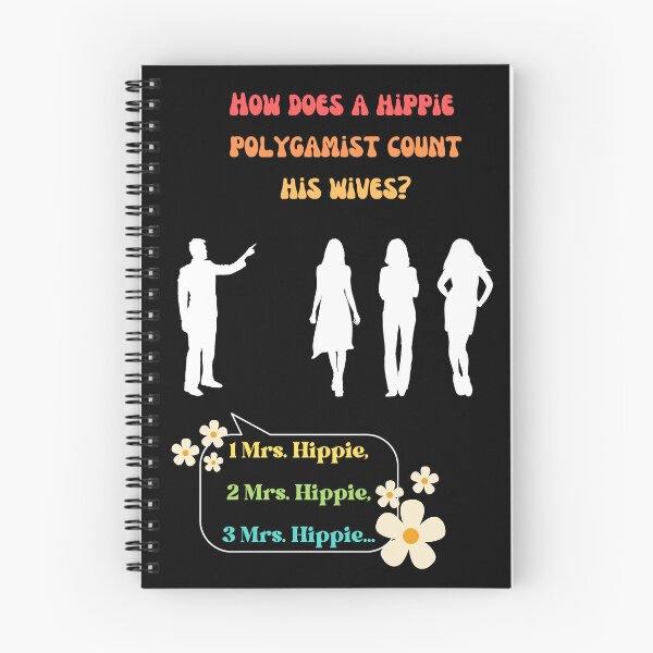 Item preview, Copy of Flachwitz, How does a hippie polyamorist count his wives? designed and sold by Khamuliane.