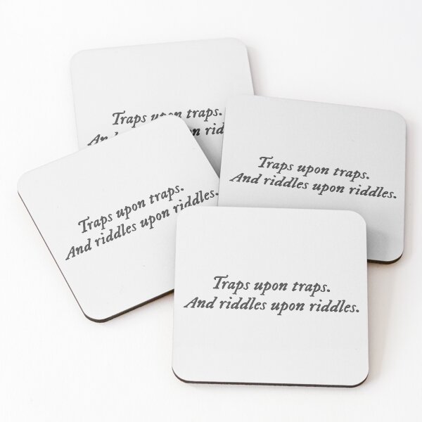 Item preview, Traps upon traps and riddles upon riddles The Inheritance Games quote designed and sold by percqbeths.