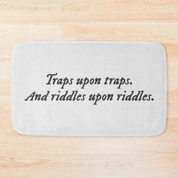 Item preview, Traps upon traps and riddles upon riddles The Inheritance Games quote designed and sold by percqbeths.
