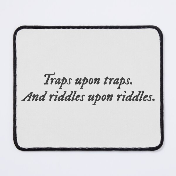 Item preview, Traps upon traps and riddles upon riddles The Inheritance Games quote designed and sold by percqbeths.