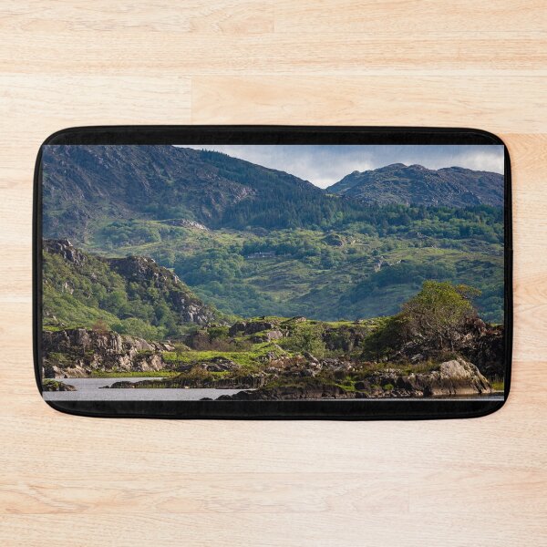 Item preview, Clouds and green mountains with lakes, amazing nature of Ireland in Killarney National Park, Ring of Kerry, near the town of Killarney, County Kerry designed and sold by AlbertMi.