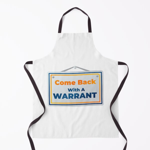 Item preview, Come Back With A Warrant. classic-sticker designed and sold by hagawi.
