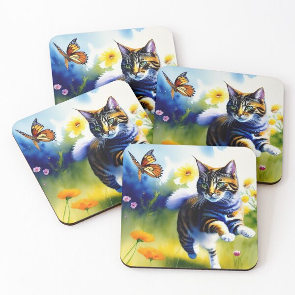 Item preview, Cat Chasing Butterflies (Full version) designed and sold by Basunat.