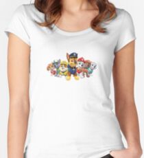 Pfote Patrol Tailliertes Rundhals-Shirt