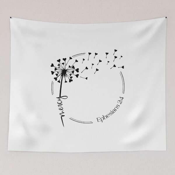 Item preview, Christian Dandelion design - mercy - Ephesians 2:4 designed and sold by simplydesignart.