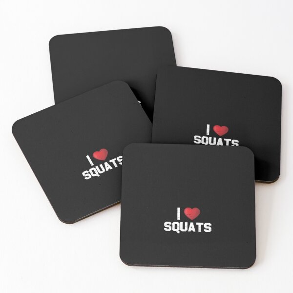 Artikelvorschau, I Love Squats Booty Workout Fitness Training entworfen und verkauft von StrongShirts.