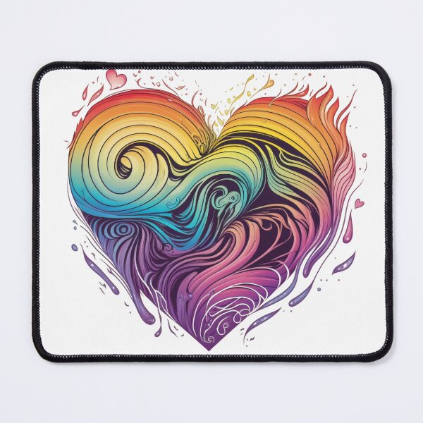 Item preview, Rainbow Heart designed and sold by TheJadeCat.