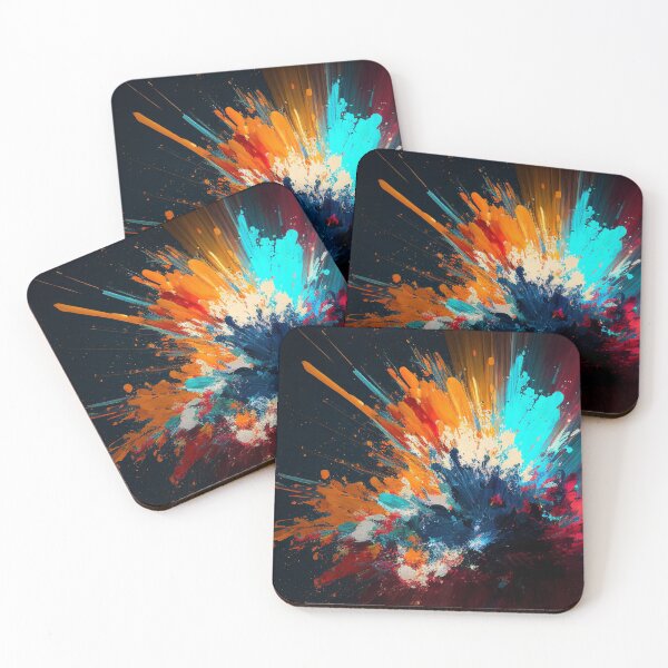 Item preview, Color explosion - Abstract oil painting - MxCaptures designed and sold by mxcaptures.