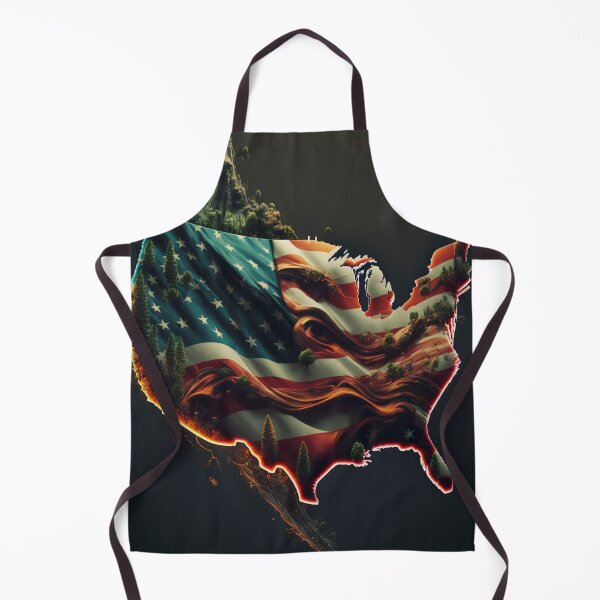 Item preview, USA - Flag map designed and sold by AB9-Designs.