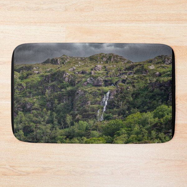 Item preview, Clouds and green mountains with lakes, amazing nature of Ireland in Killarney National Park, Ring of Kerry, near the town of Killarney, County Kerry designed and sold by AlbertMi.