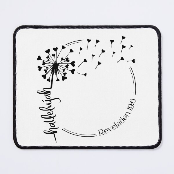 Item preview, Christian Dandelion design - hallelujah - Revelation 19:6 designed and sold by simplydesignart.