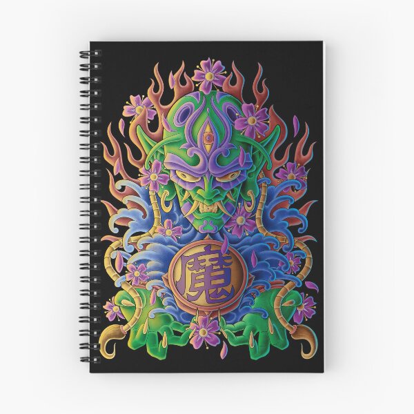 Item preview, Alien Japanese Demon Tattoo Tshirt designed and sold by Invoked-ink.
