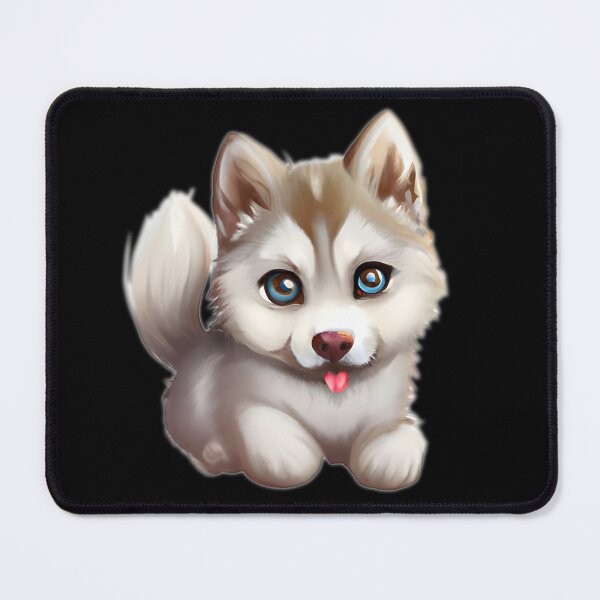 Item preview, Cute husky, cartoon drawing, Ai Generated Art designed and sold by ACC .